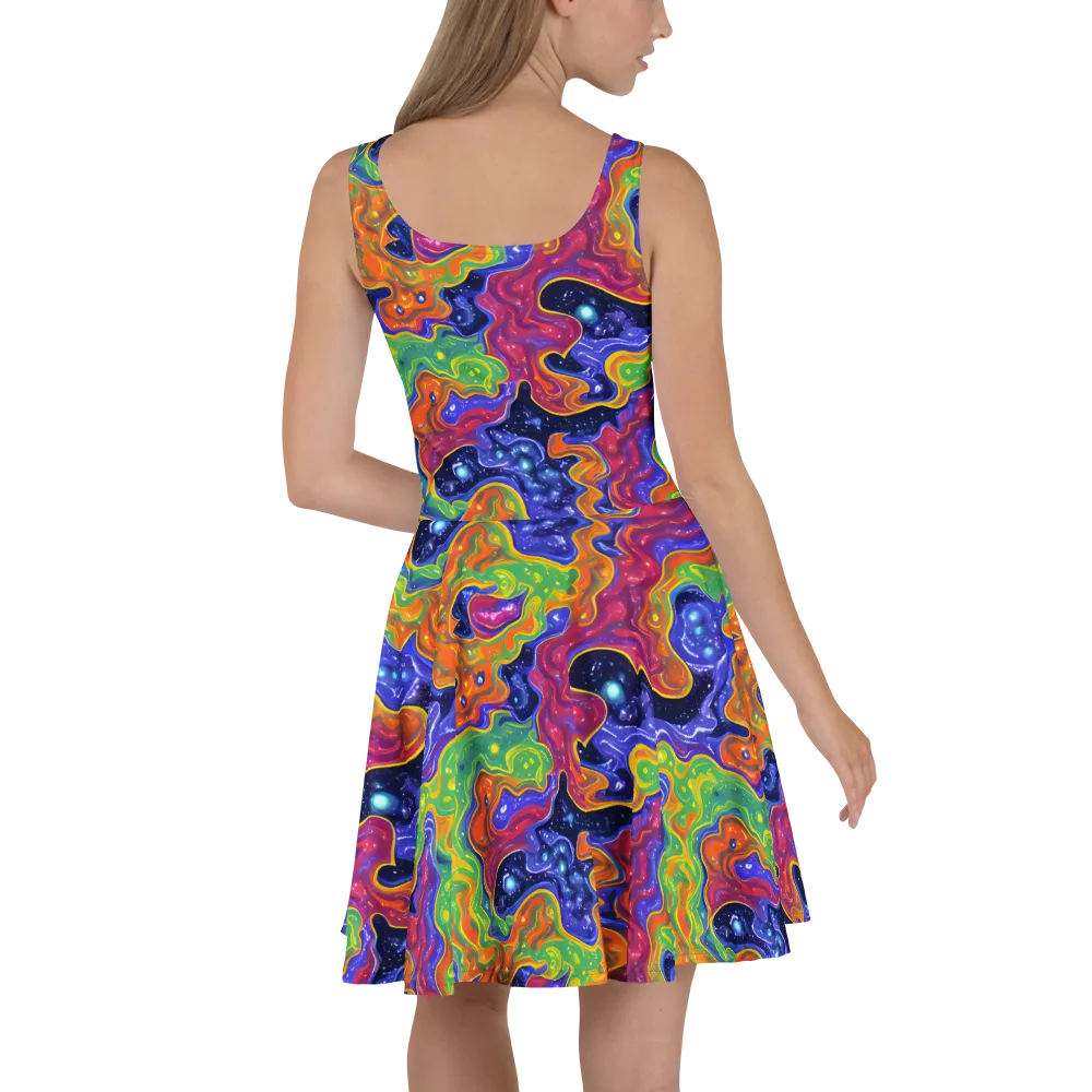 Prism Nebula on Skater Dress — Back