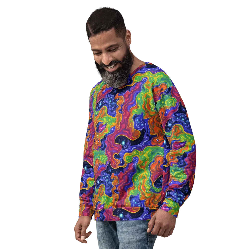 Prism Nebula on Sweatshirt — Left Front