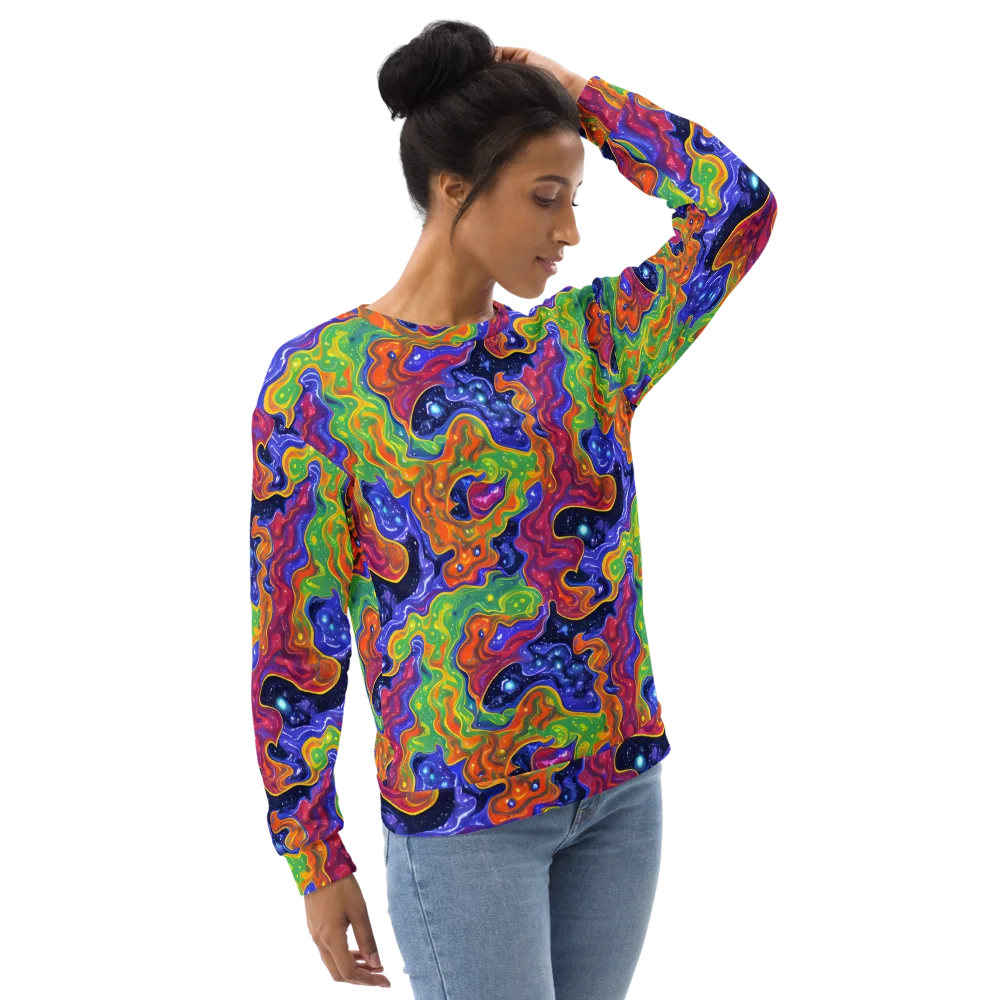 Prism Nebula on Sweatshirt — Right Front