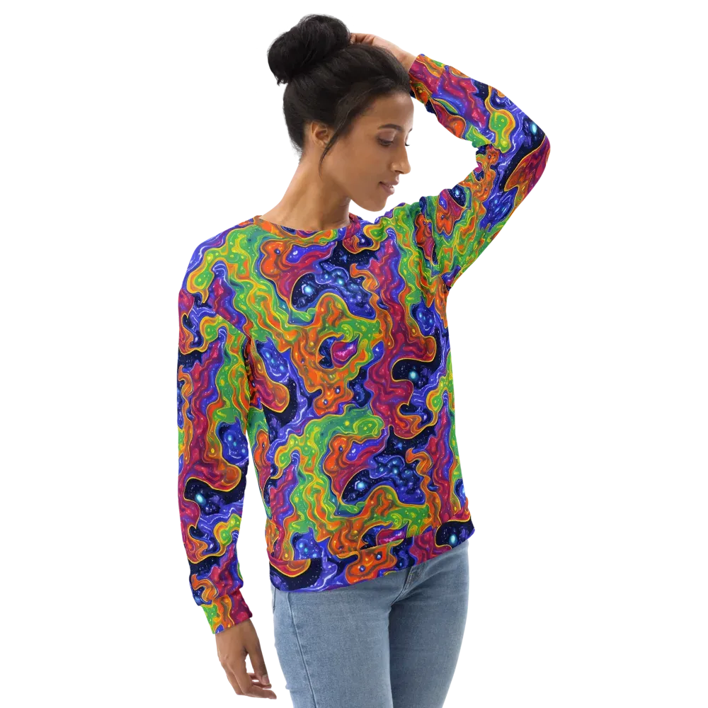 Prism Nebula on Sweatshirt — Right Front