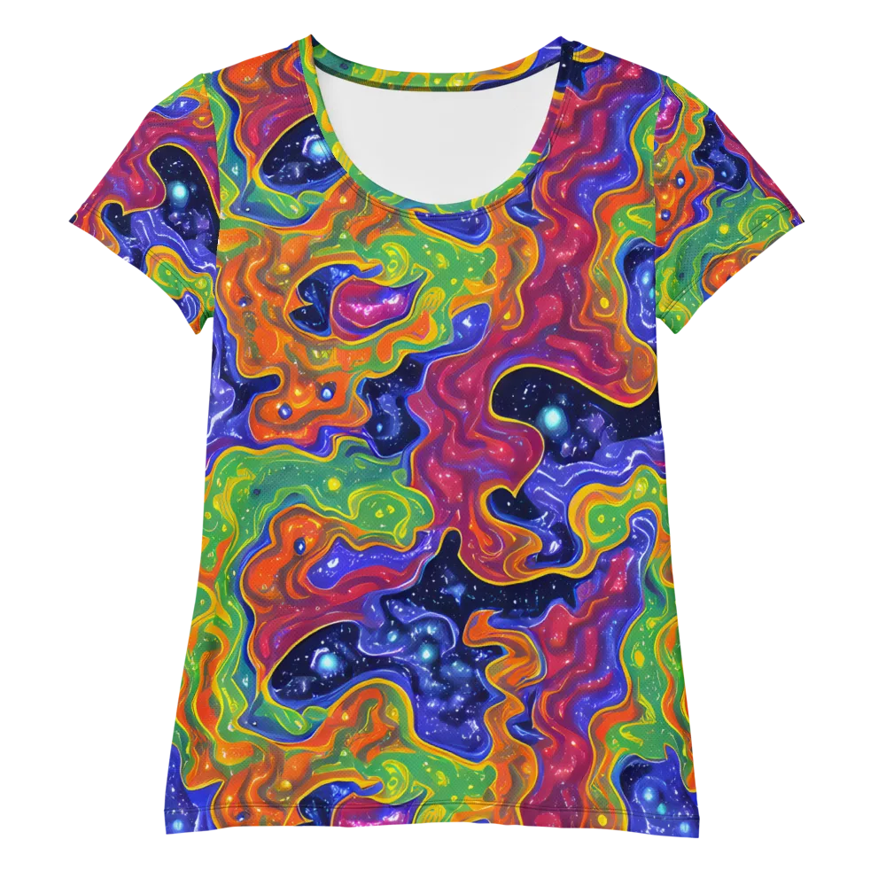 Prism Nebula on Women's Athletic T-Shirt — Front