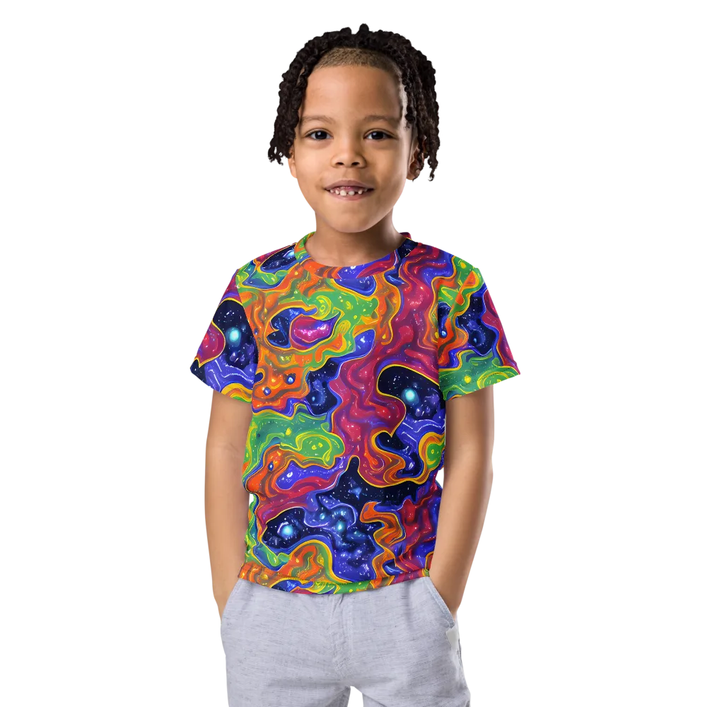 Prism Nebula on Kids Crew Neck T-Shirt — Front