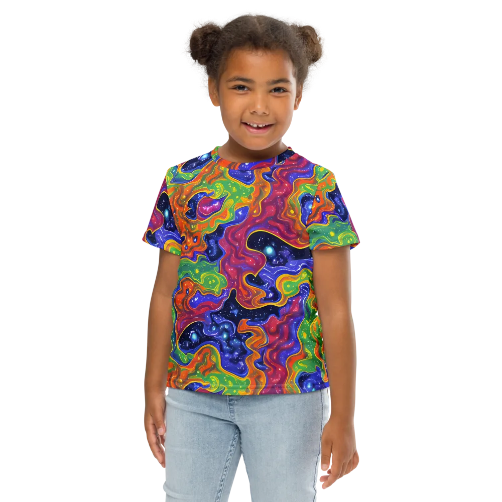 Prism Nebula on Kids Crew Neck T-Shirt — Front