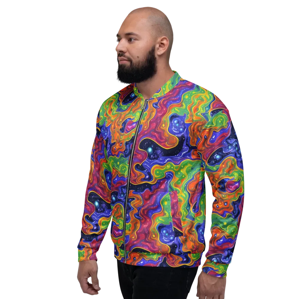 Prism Nebula on Bomber Jacket — Left