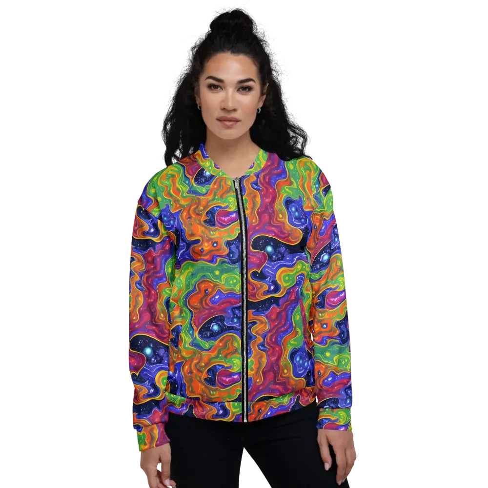 Prism Nebula on Bomber Jacket — Front