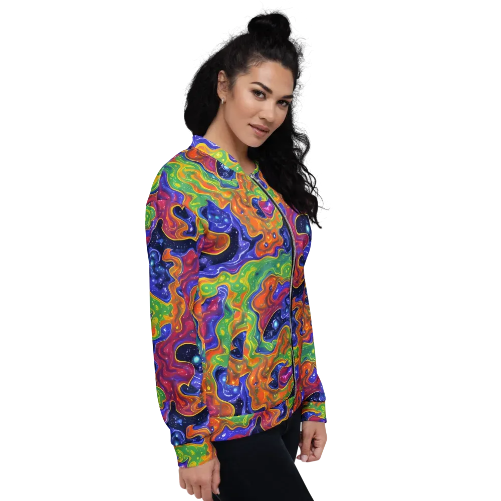 Prism Nebula on Bomber Jacket — Right