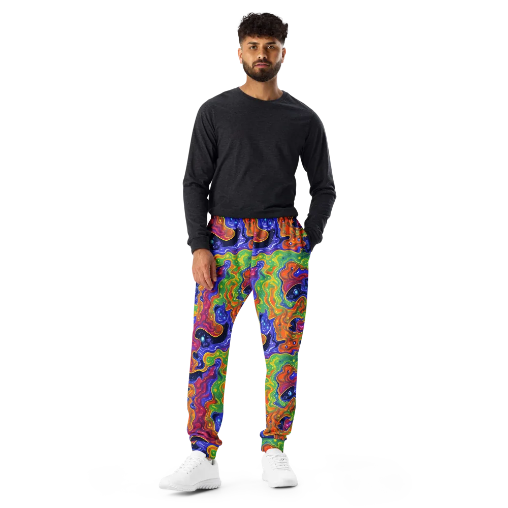 Prism Nebula on Men's Joggers — Front