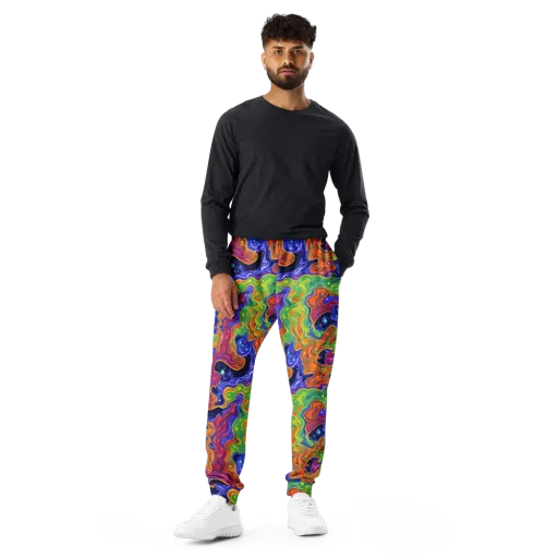 Prism Nebula on a Men's Joggers