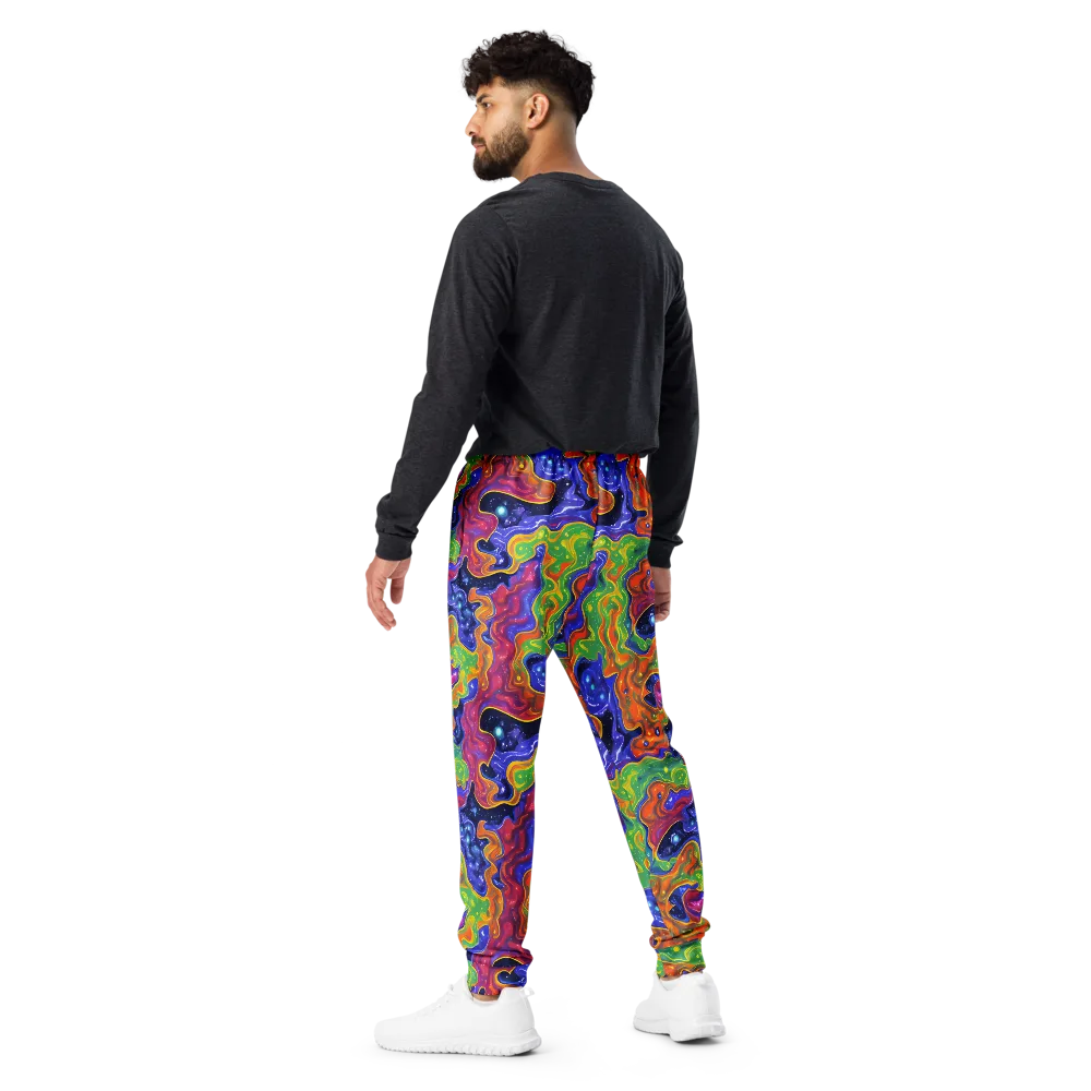 Prism Nebula on Men's Joggers — Back