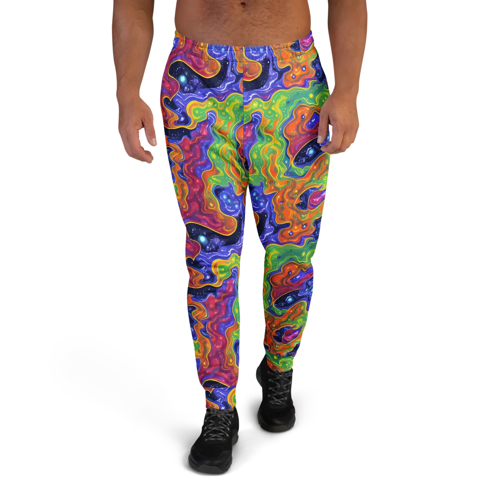 Prism Nebula on Men's Joggers — Front