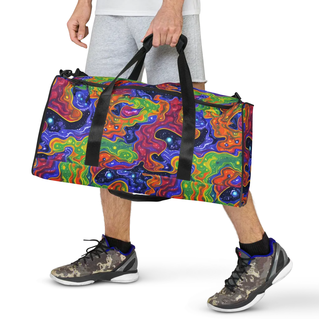 Prism Nebula on Duffle Bag — Front