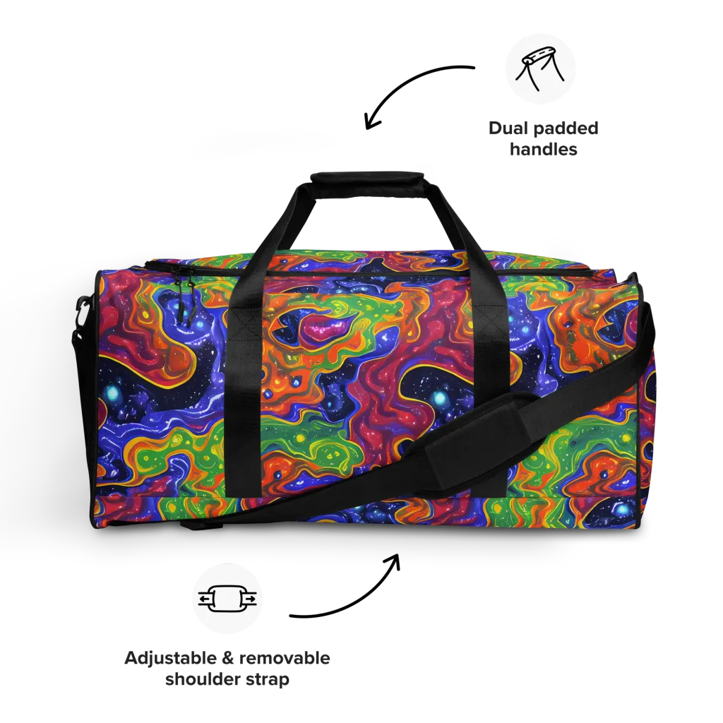 Prism Nebula on Duffle Bag — Front