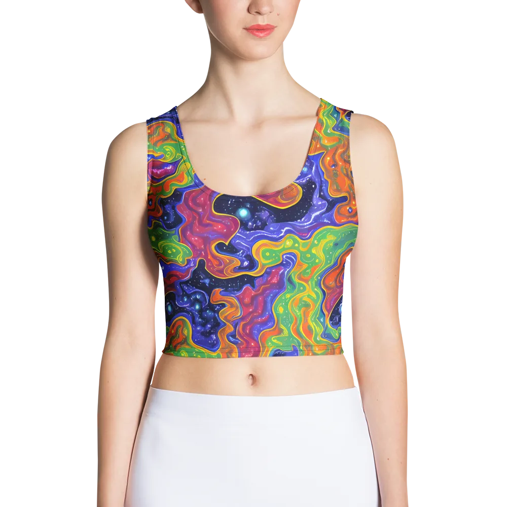 Prism Nebula on Crop Top — Front