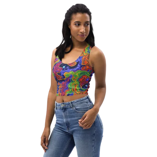 Prism Nebula on a Crop Top