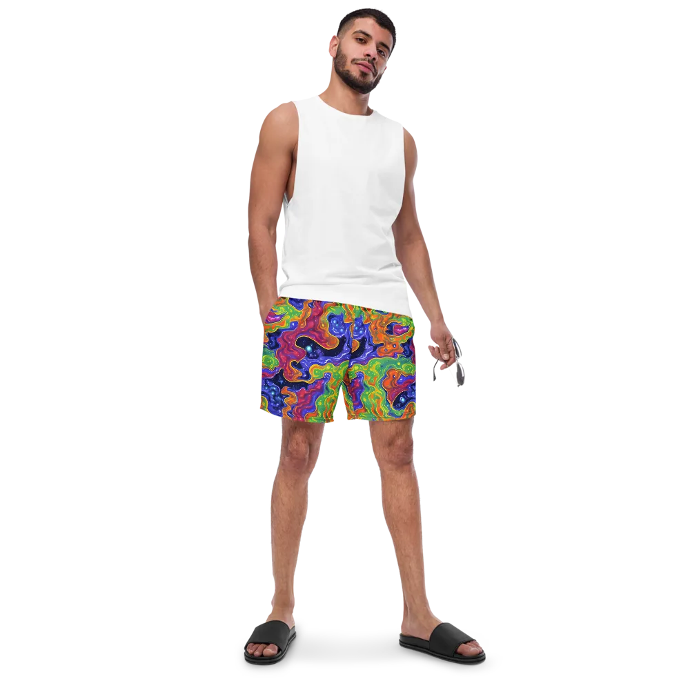 Prism Nebula on Swim Trunks — Front
