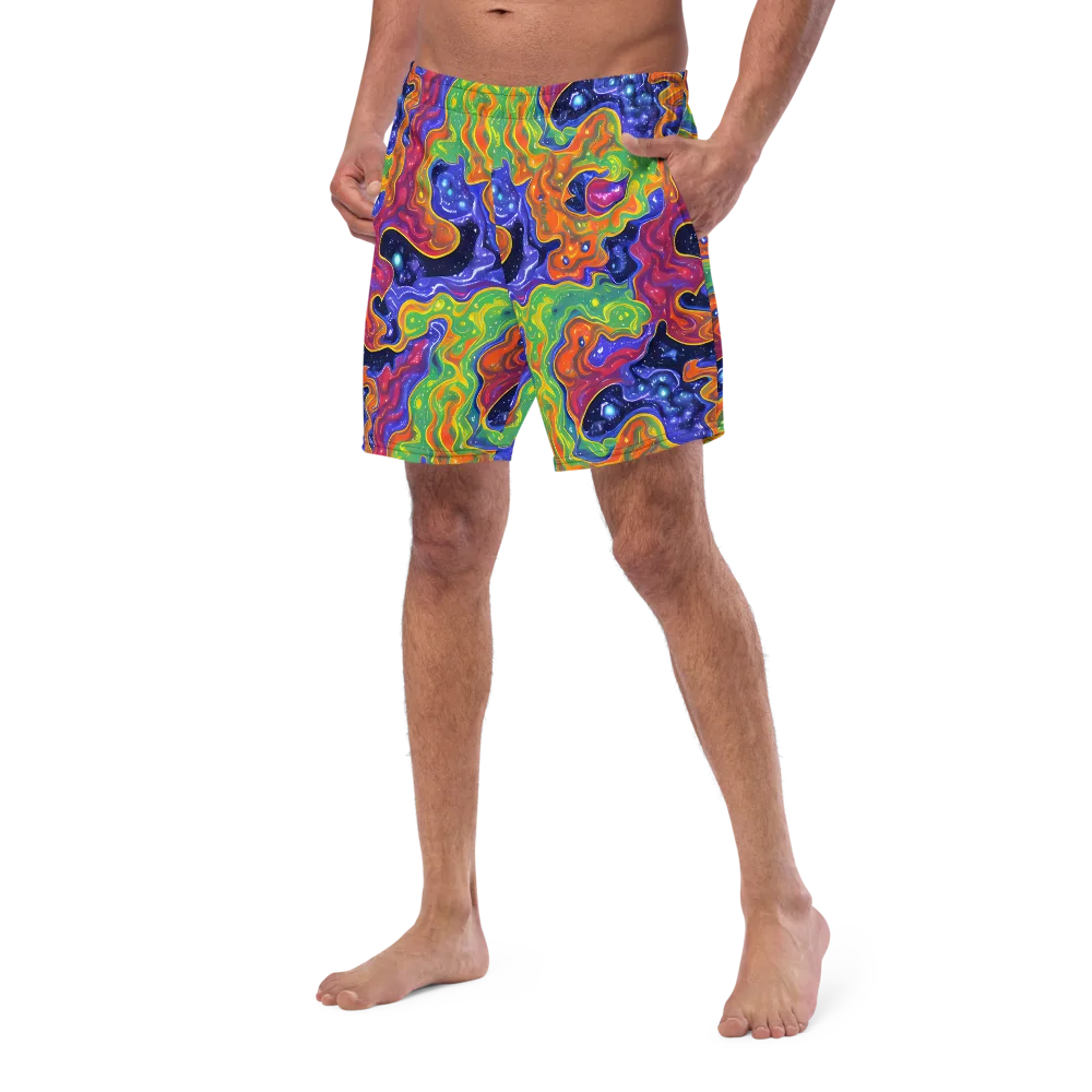 Prism Nebula on Swim Trunks — Left Front
