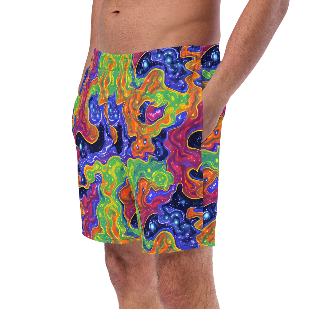 Prism Nebula on Swim Trunks — Left Front