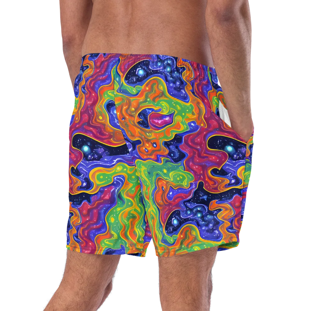 Prism Nebula on Swim Trunks — Right Back