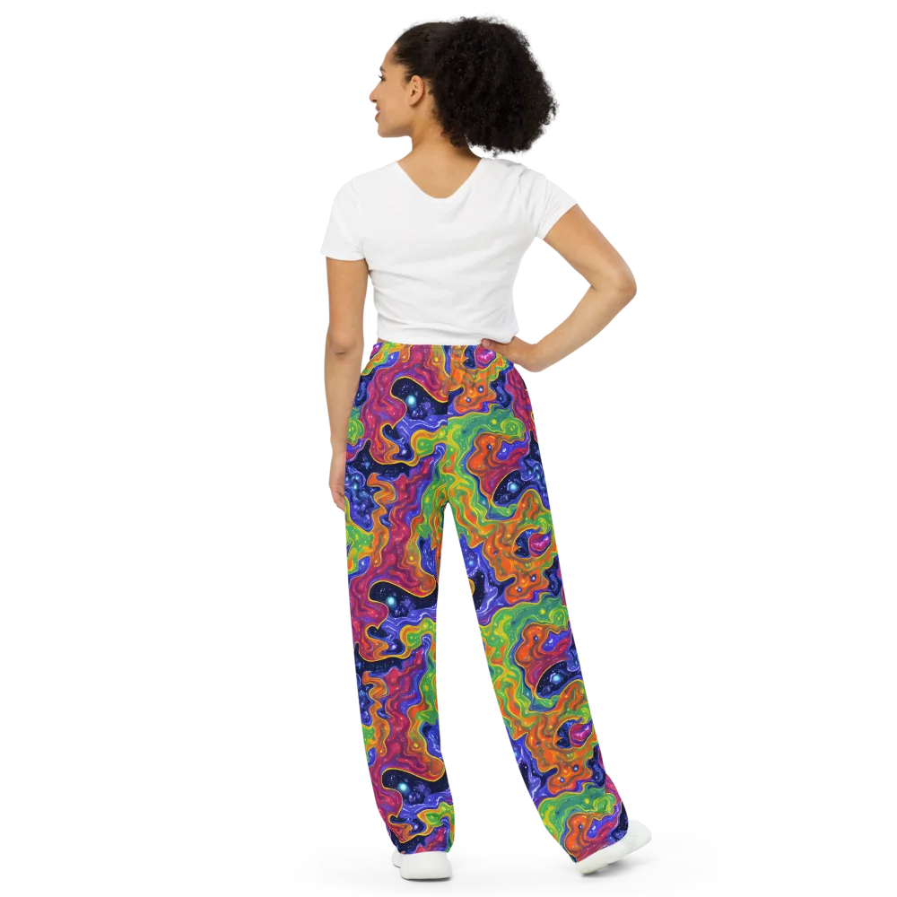 Prism Nebula on Wide-Leg Pants — Back