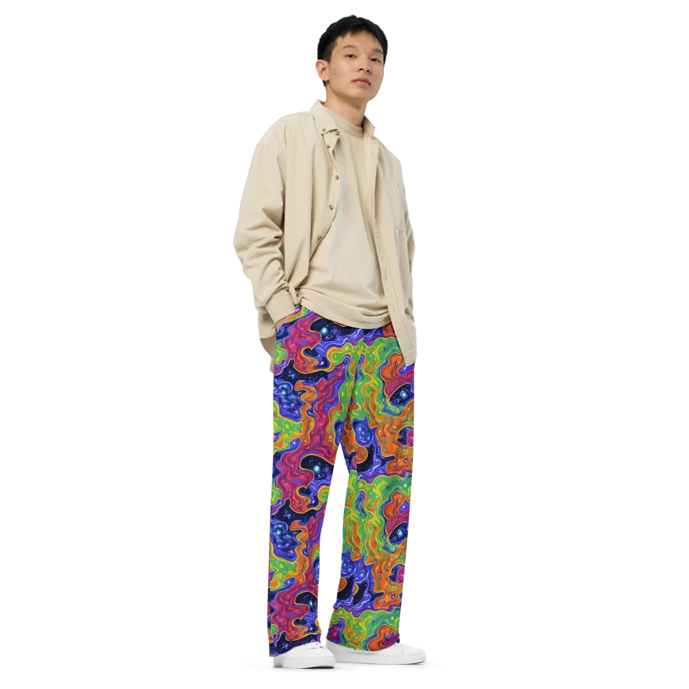 Prism Nebula on Wide-Leg Pants — Right Front