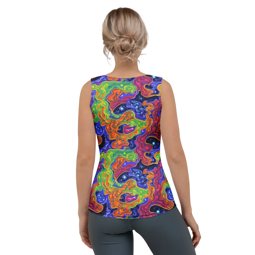 Prism Nebula on Women's Tank Top — Back