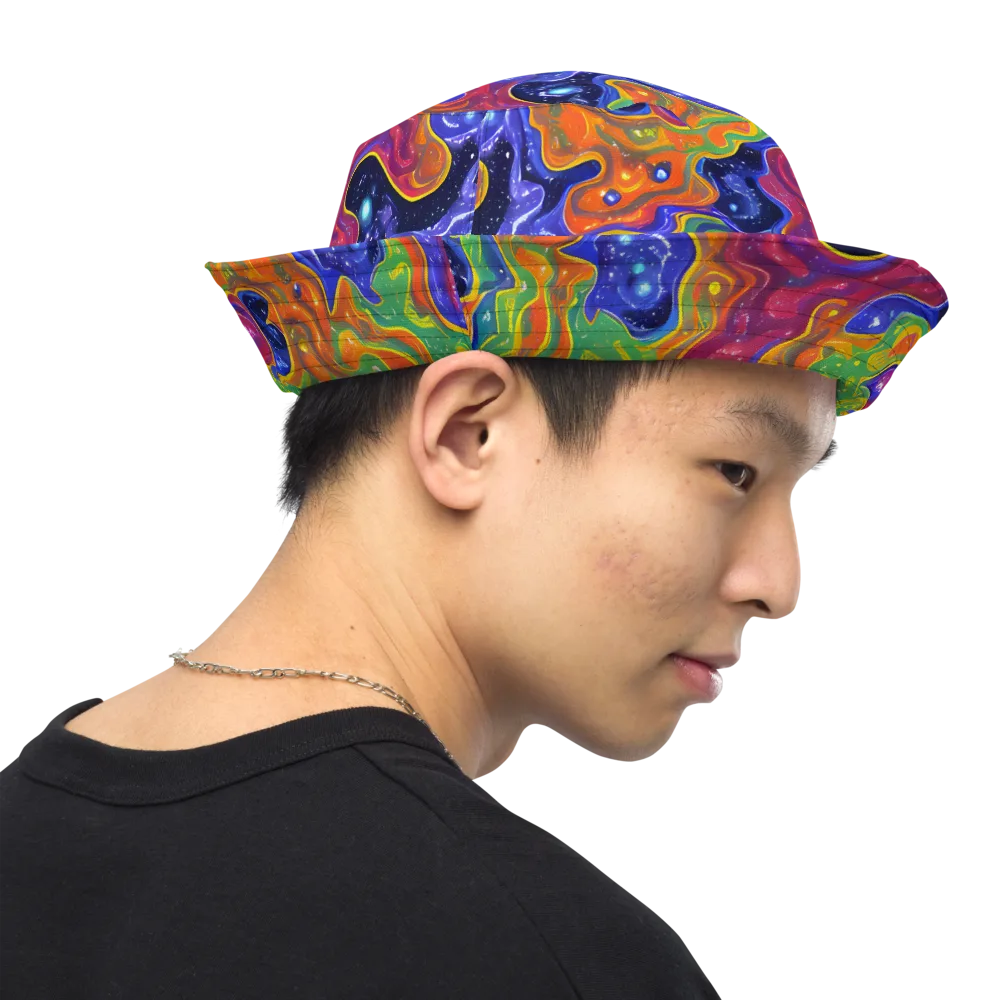Prism Nebula on Reversible Bucket Hat — Right Outside