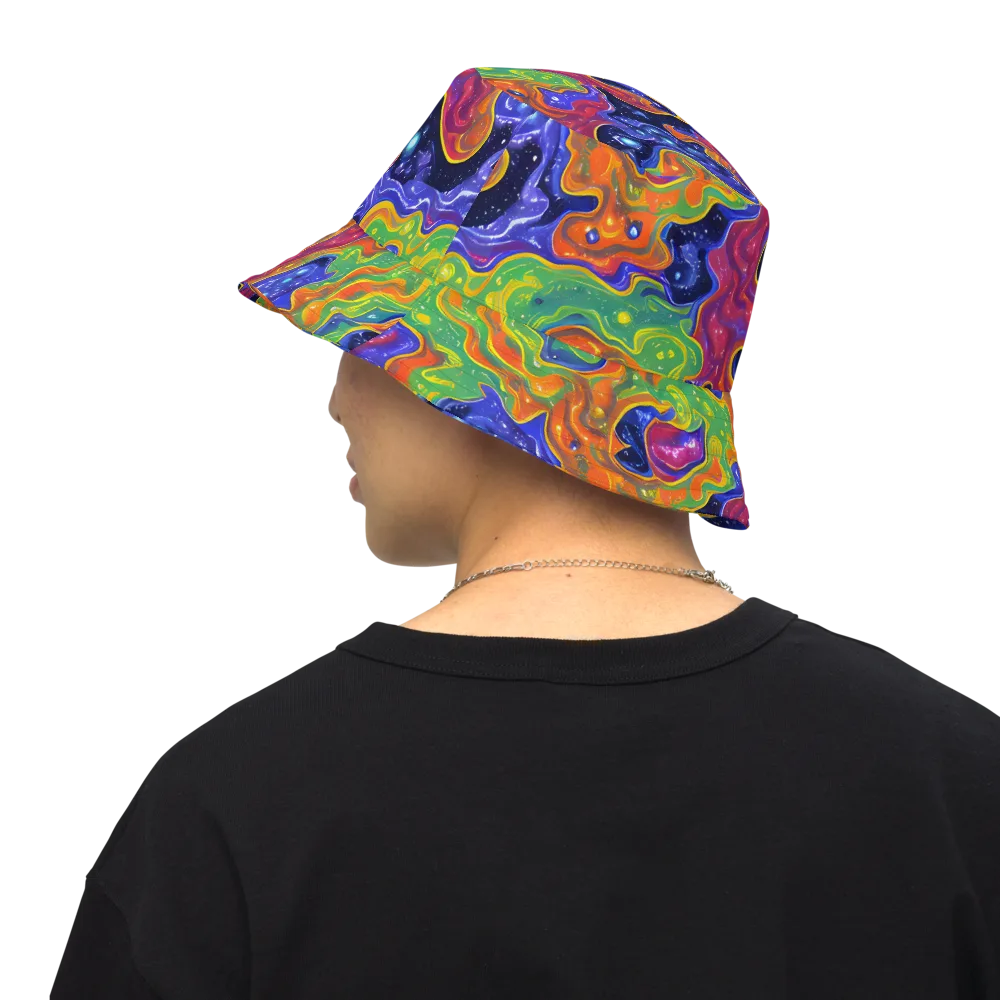 Prism Nebula on Reversible Bucket Hat — Back Inside