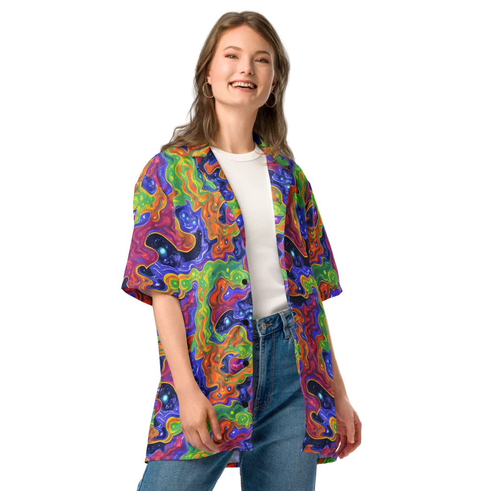 Prism Nebula on Button Shirt — Front