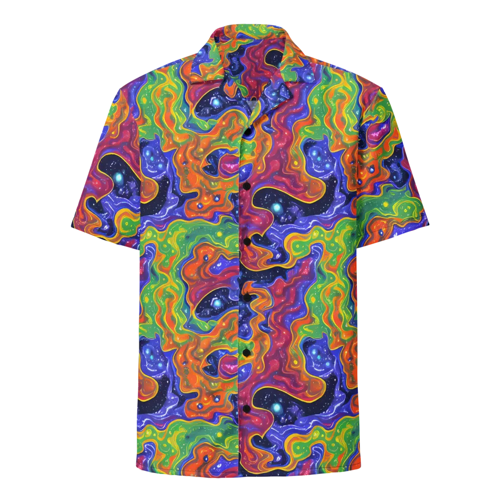 Prism Nebula on Button Shirt — Front