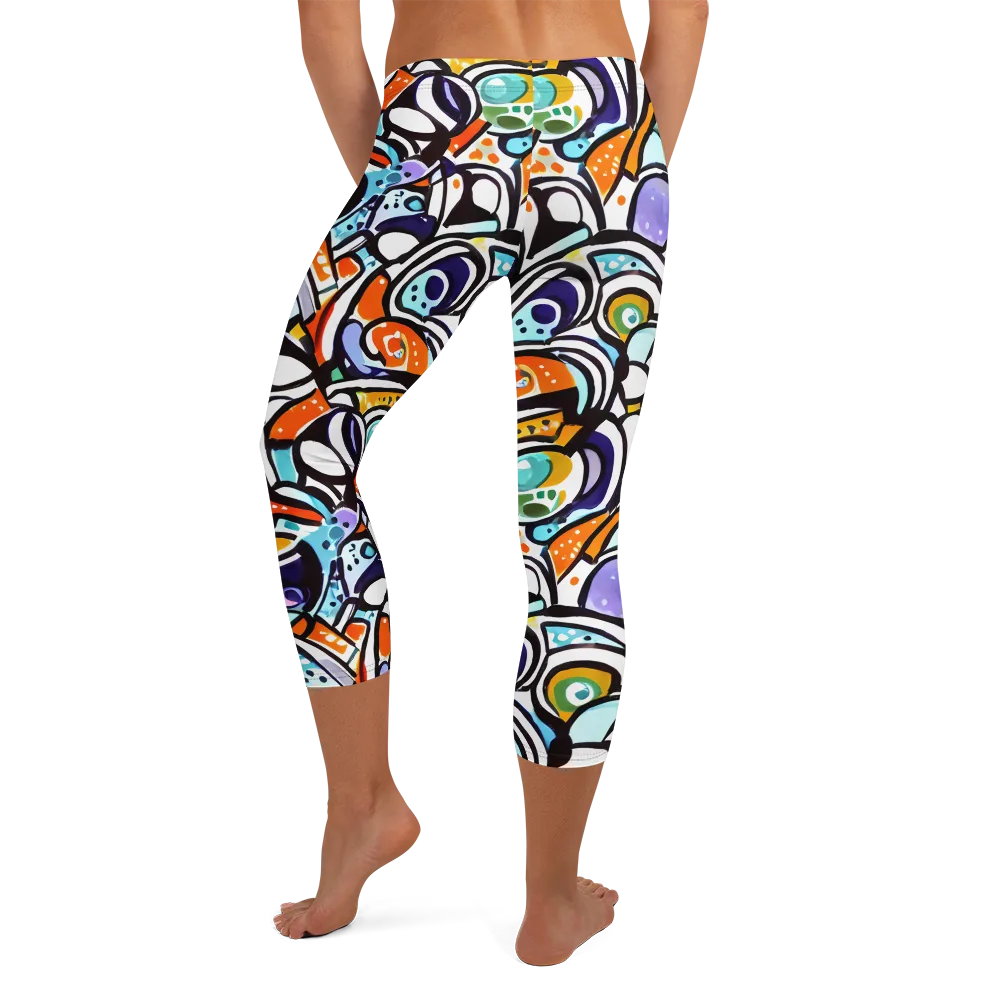 Color Crash on Capri Leggings — Back