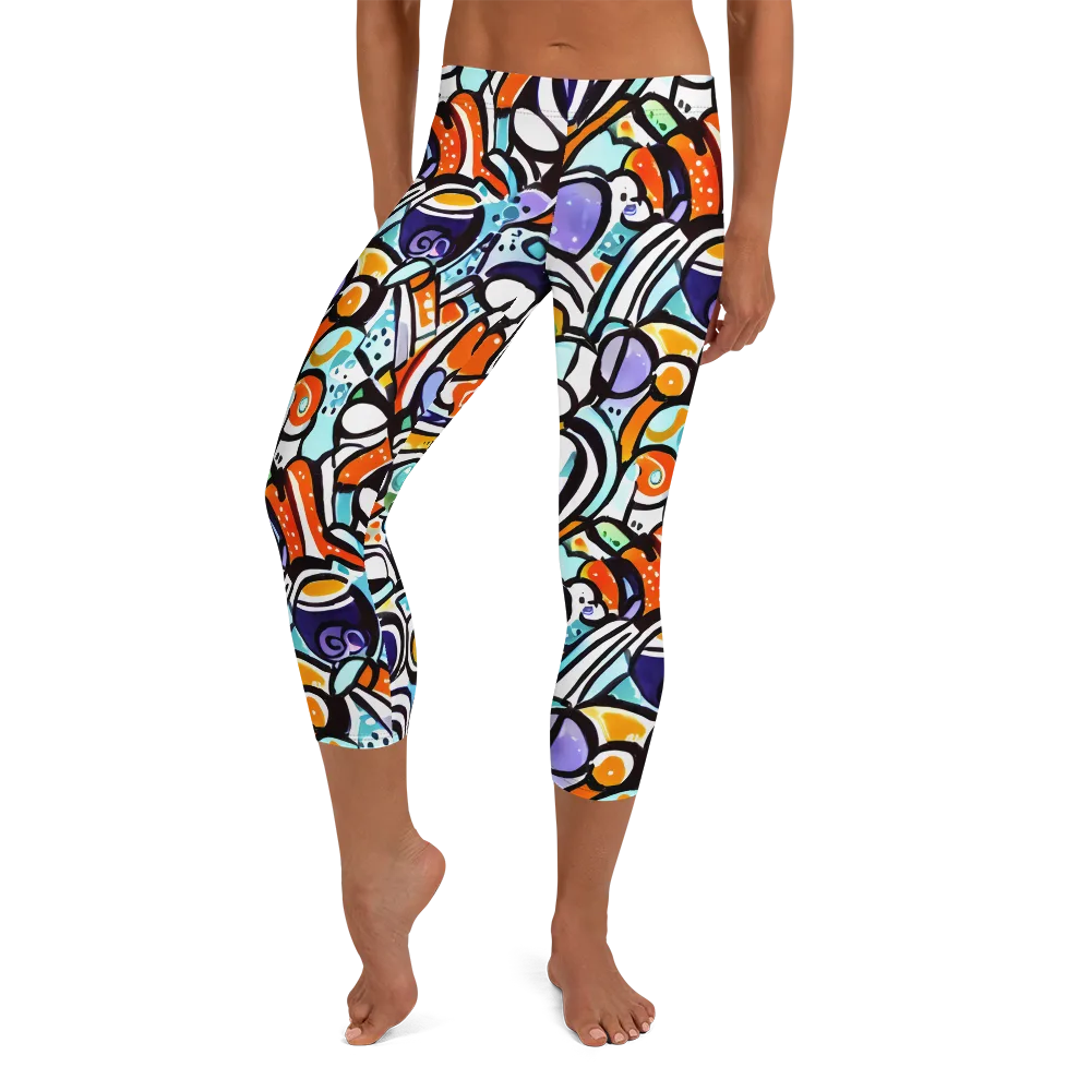 Color Crash on Capri Leggings — Front