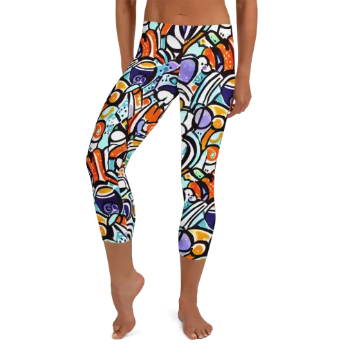 Color Crash on a Capri Leggings