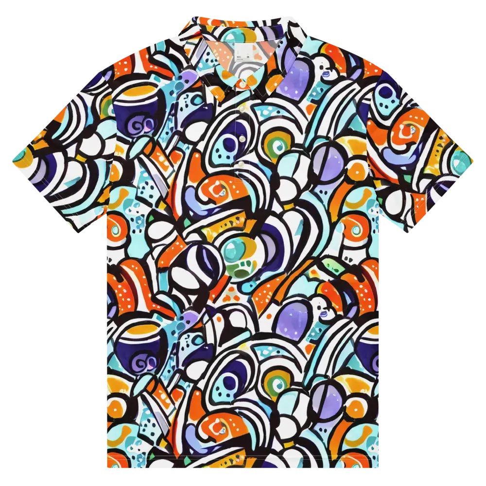 Color Crash on Men's Slim Fit Polo Shirt — Front