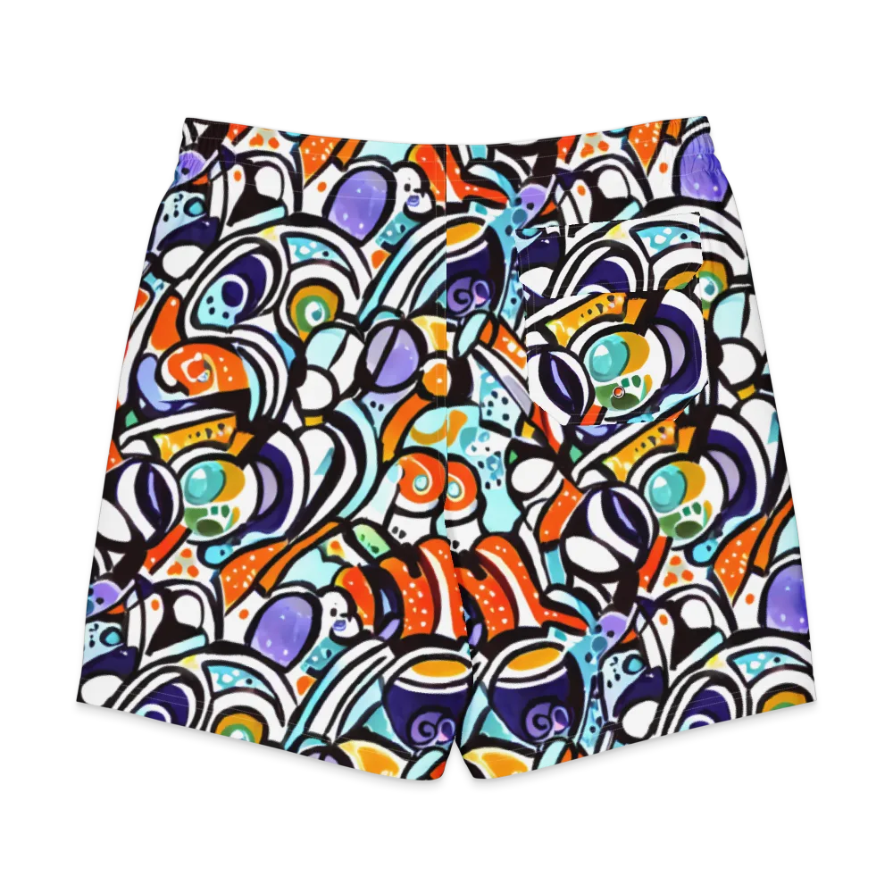 Color Crash on Men's Board Shorts — Back