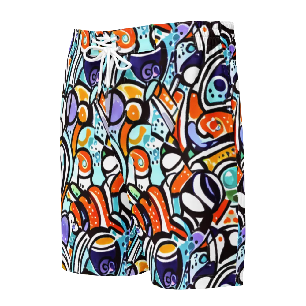 Color Crash on Men's Board Shorts — Front