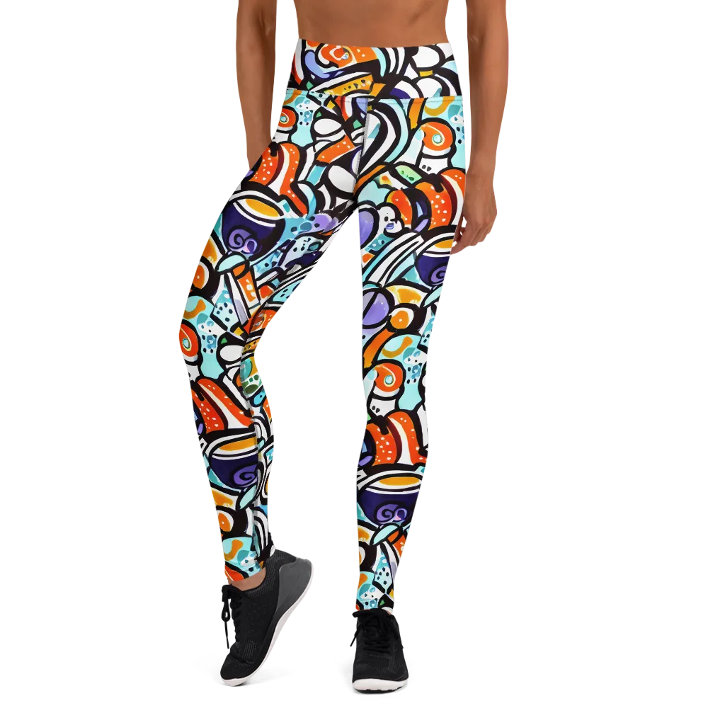 Color Crash on Yoga Leggings — Front