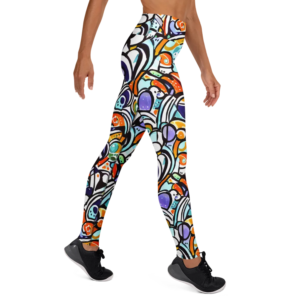 Color Crash on Yoga Leggings — Right
