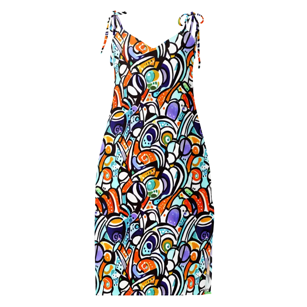 Color Crash on Slip Dress — Front