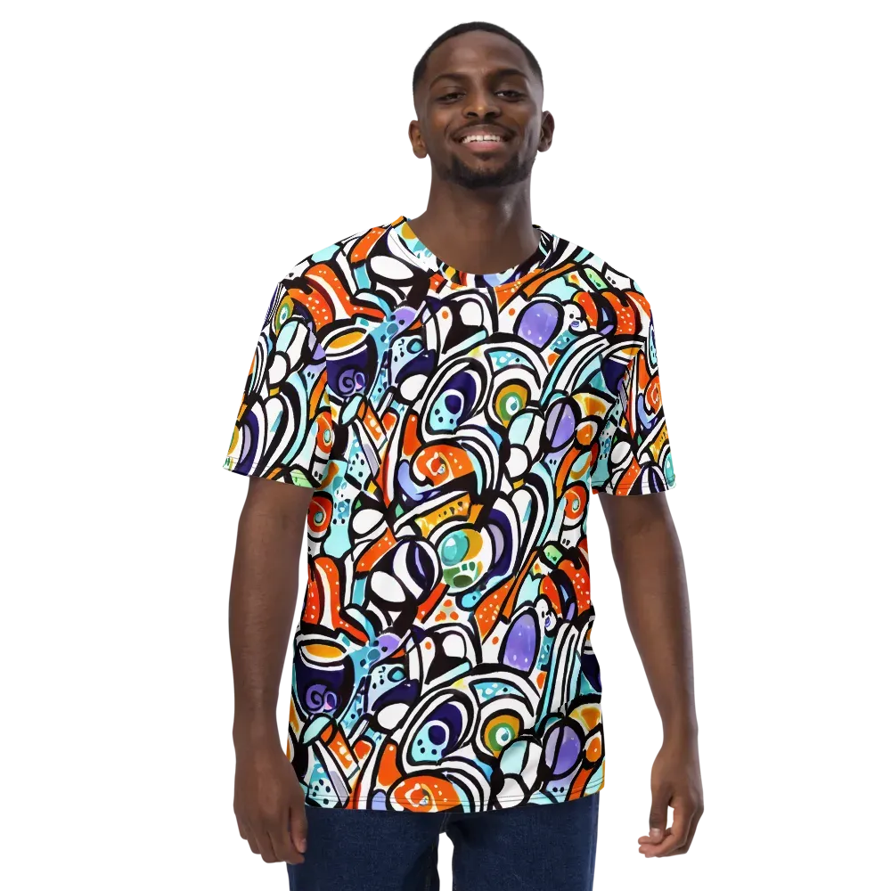 Color Crash on Men's Crew Neck T-Shirt — Front