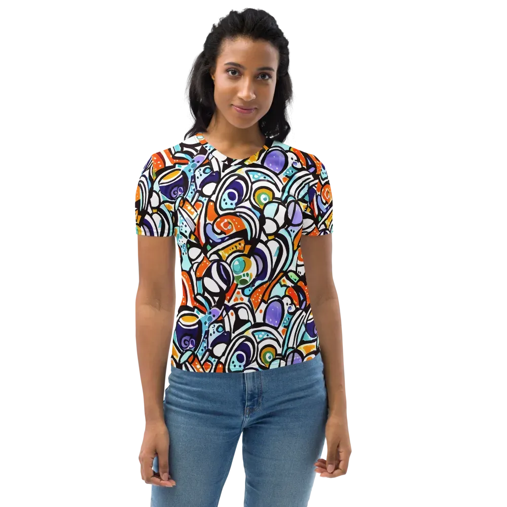 Color Crash on Women's Crew Neck T-Shirt — Front