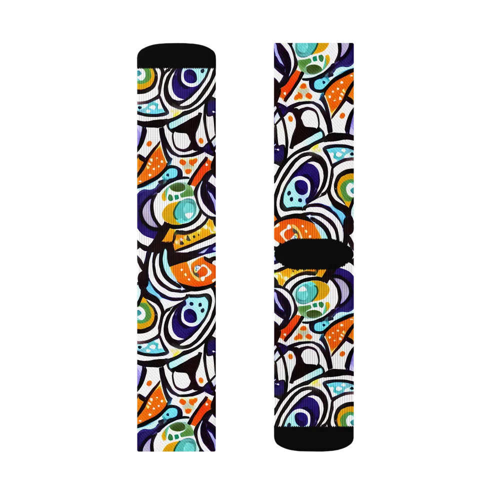 Color Crash on Socks — Left Sock