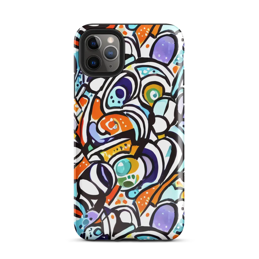 Color Crash on Tough Case for iPhone® — Front
