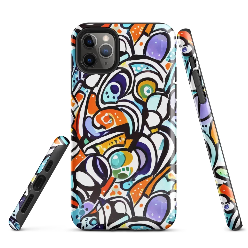 Color Crash on Tough Case for iPhone® — Front