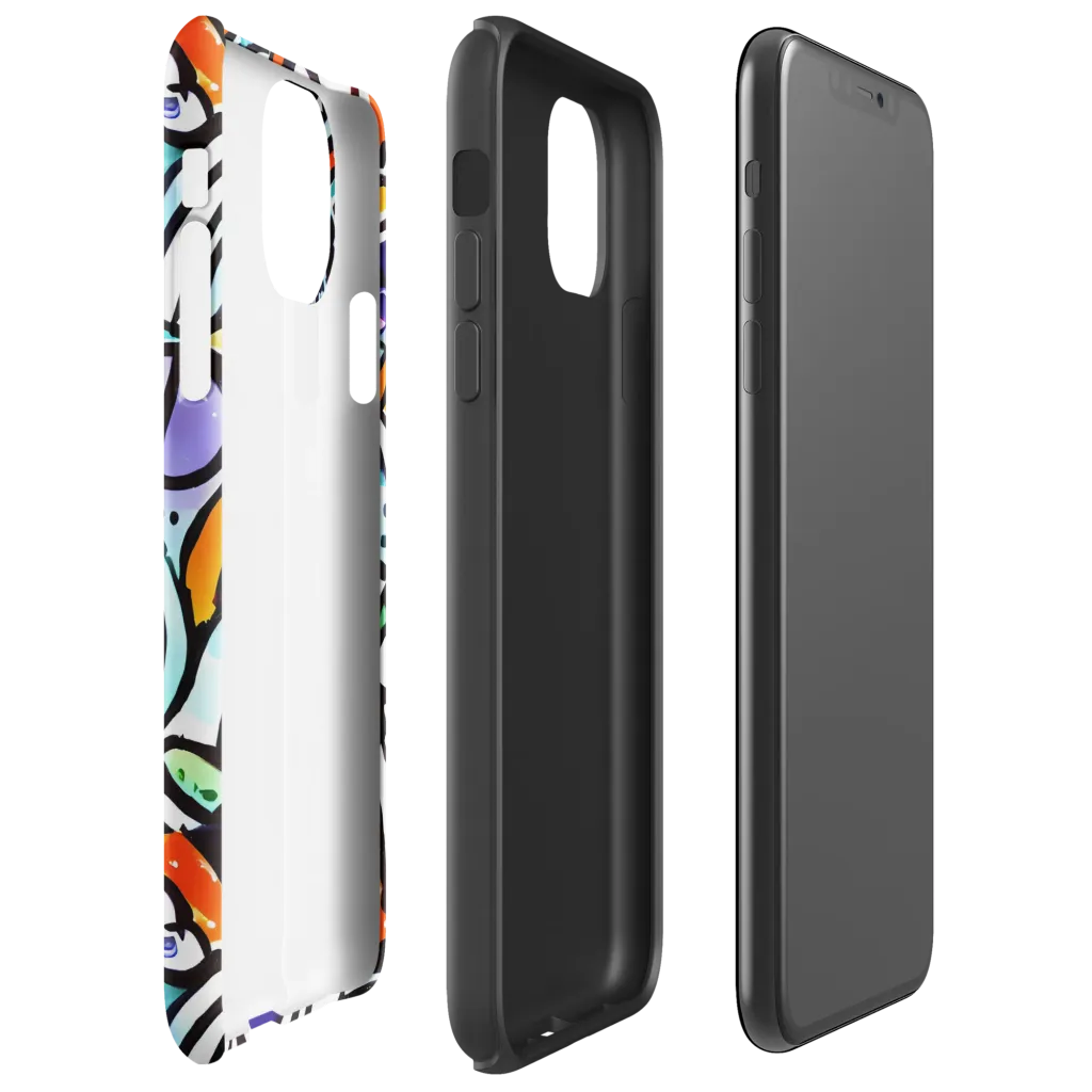 Color Crash on Tough Case for iPhone® — Right