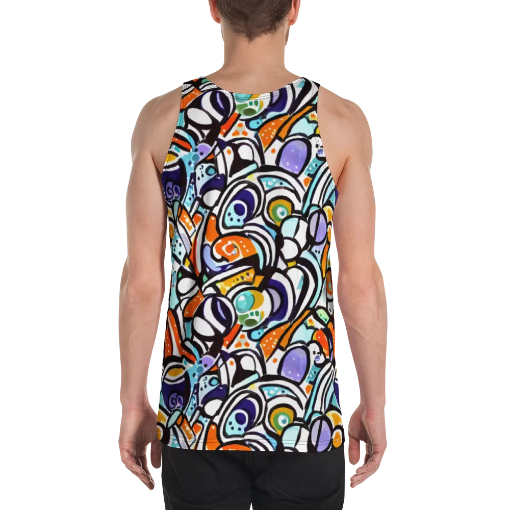Color Crash on Men's Tank Top — Back