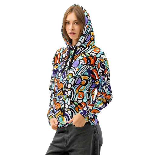 Color Crash on a Cotton Hoodie