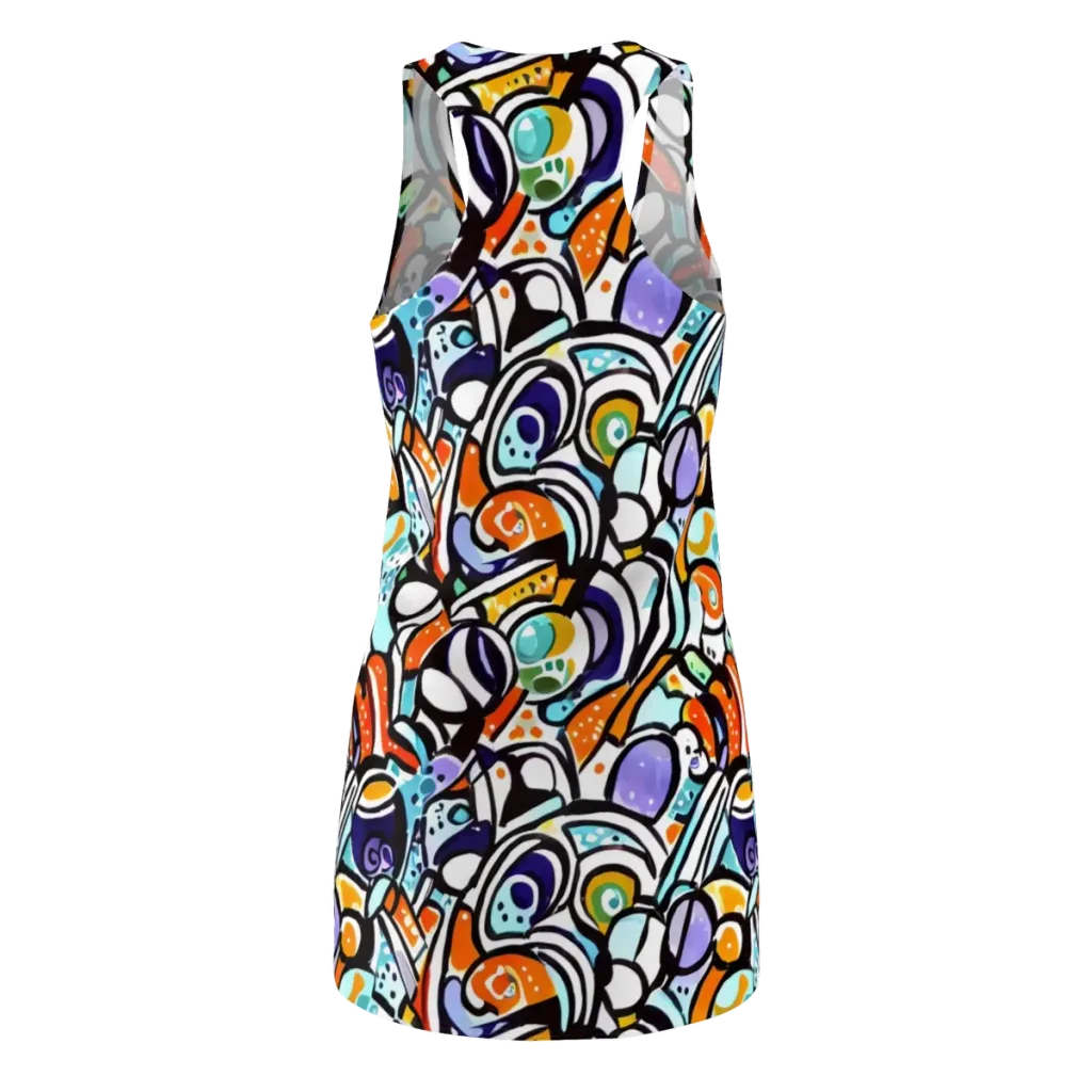 Color Crash on Racerback Dress — Back