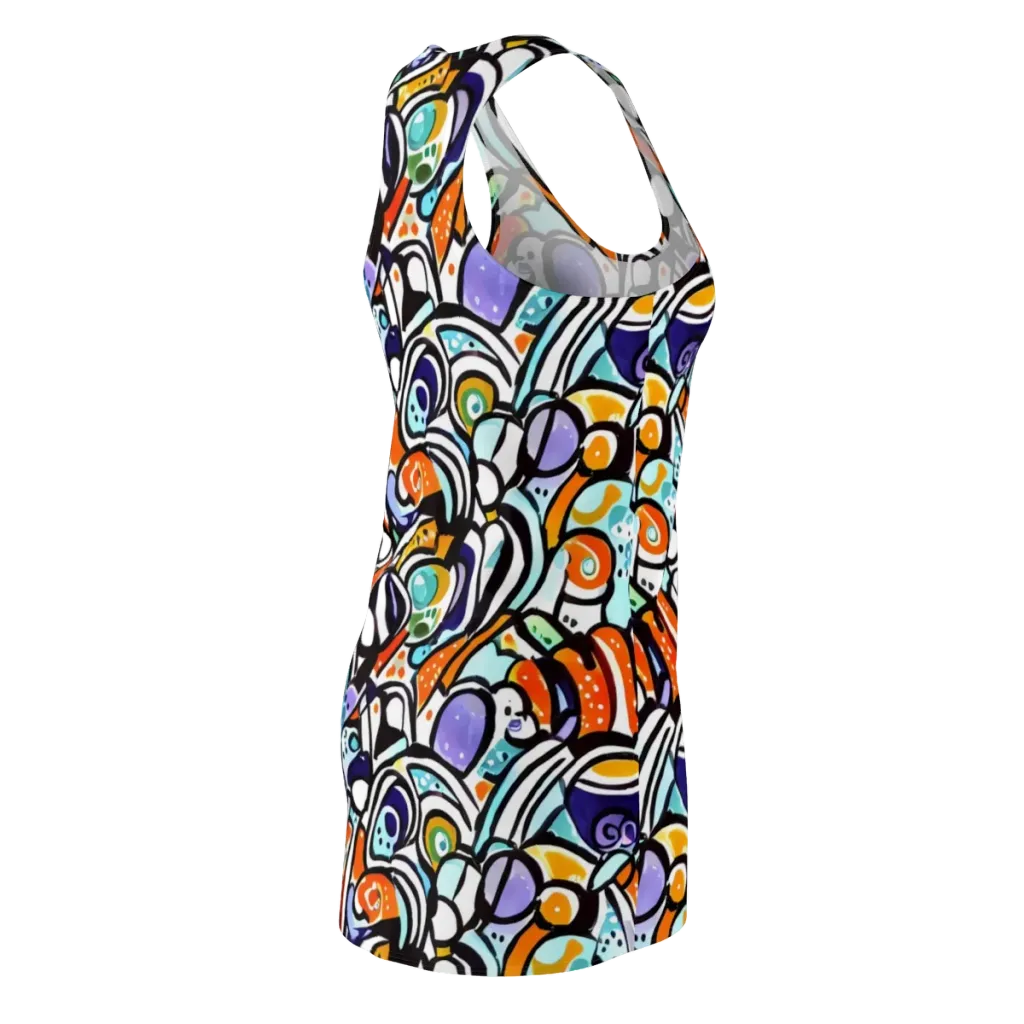 Color Crash on Racerback Dress — Back Side