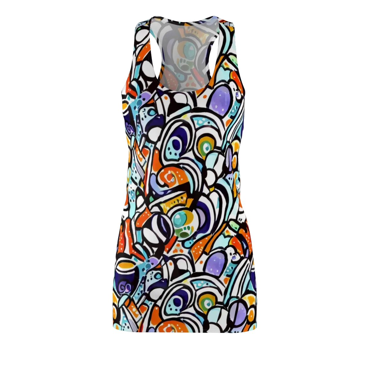 Color Crash on Racerback Dress — Front
