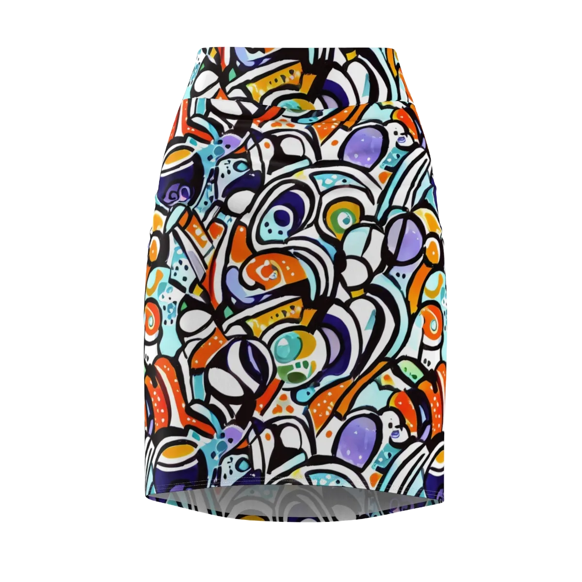 Color Crash on Pencil Skirt — Front